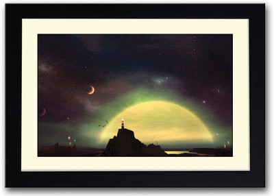 

Lighthouse On Cliff Fine Art Print(14 inch X 20 inch, Framed)