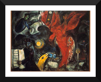 

Tallenge Modern Masters Collection - The Fall Of The Angel By Marc Chagall - Premium Quality A3 Size Framed Poster Paper Print(17 inch X 12 inch, Framed)