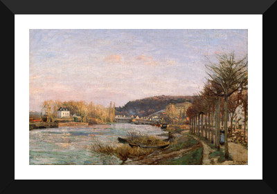 

Tallenge Modern Masters Collection - The Seine at Bougival by Camille Pissarro - Premium Quality A3 Size Framed Poster Paper Print(17 inch X 12 inch, Framed)