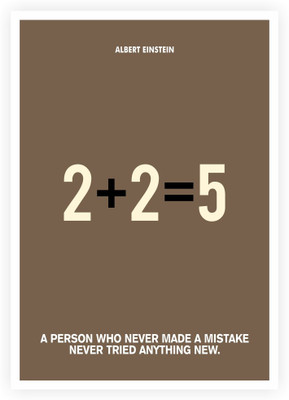 

Albert Einstein Motivational Quotes Paper Print(23.4 inch X 16.5 inch, Rolled)