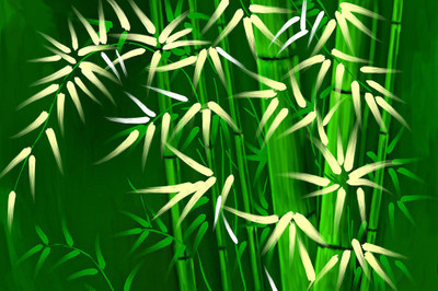 

Feng Shui Bamboo Art Canvas Painting Canvas Art(24 inch X 36 inch, Rolled)