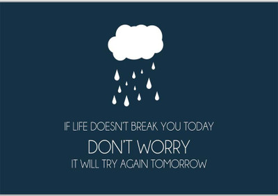 

Posterhouzz Don't Worry Paper Print(12 inch X 18 inch, Rolled)