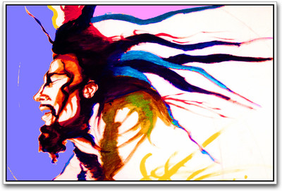 

Bob Marley Painting Paper Print(12 inch X 18 inch)