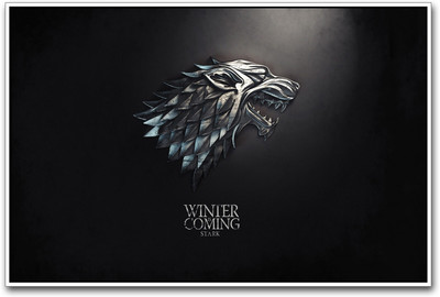 

Winter is Coming Stark GOT Paper Print(12 inch X 18 inch)