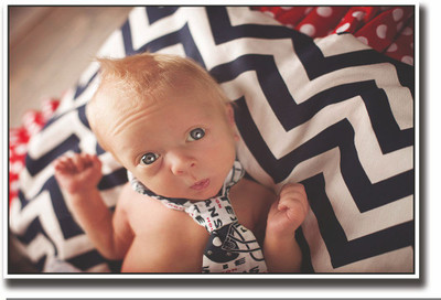 

Posterhouzz Baby with tie looking Fine Art Print(12 inch X 18 inch, Rolled)