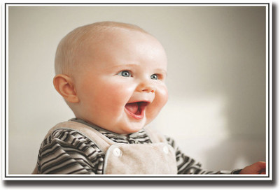Cute baby smiling look Fine Art Print(12 inch X 18 inch, Rolled)