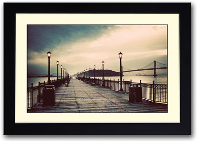 

Vintage dock Fine Art Print(14 inch X 20 inch, Framed)