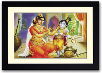 

Kanha cute Fine Art Print(14 inch X 20 inch, Framed)