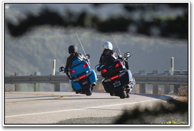 

Blue and Black Honda Goldwing Bike inspired Paper Print(12 inch X 18 inch)