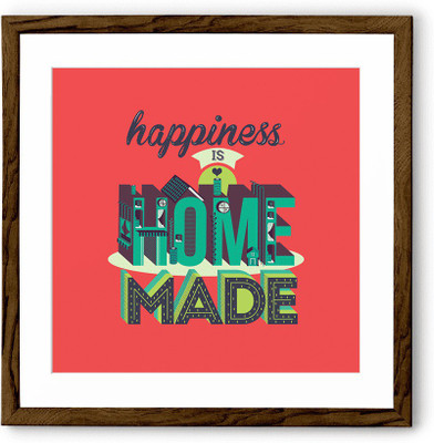 

Happiness Home Fine Art Print(24 inch X 24 inch, Framed)