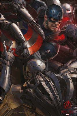 

Captain America - Age Of Ultron (Officially Licensed) Paper Print(36 inch X 24 inch, Rolled)