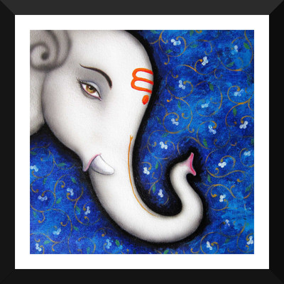 

Tallenge - Ekdanta Mahaganpati - Framed A3 Size Poster Paper Print(12 inch X 12 inch, Framed)