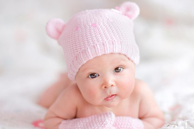 

Posterhouzz Pink Cap Baby Poster Fine Art Print(12 inch X 18 inch, Rolled)