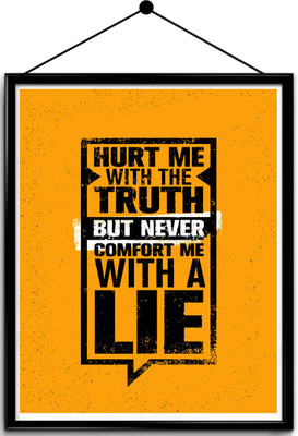 

Motivational quote framed posters Paper Print(16.5 inch X 13.7 inch, Framed)