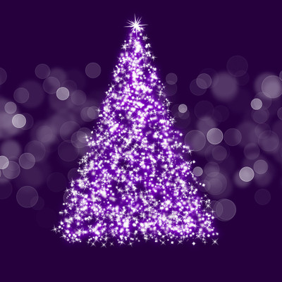 

Sparkling Christmas Tree - Medium Size Ready To Frame Rolled Digital Art Print On Photographic Paper(18 inch X 18 inch, Rolled)