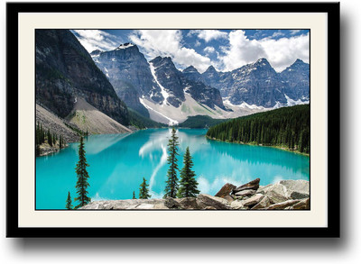

Blue Lake Mountians Fine Art Print(10 inch X 14 inch, Framed)