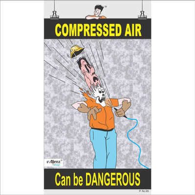 

Safety Poster-Compressed Air Paper Print(26 inch X 14.22 inch, Rolled)