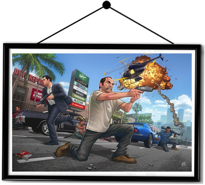 

Epic Ink Framed Posters Paper Print(18.5 inch X 13.5 inch, Framed)