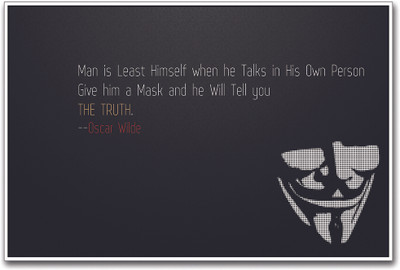 

Oscar Wilde Quote Paper Print(12 inch X 18 inch)