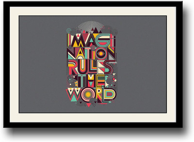 

Imagination rules the world Fine Art Print(10 inch X 14 inch, Framed)
