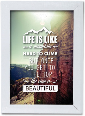 

Quotes Themed Framed Poster. Photographic Paper(13.5 inch X 10 inch, Box Packing)