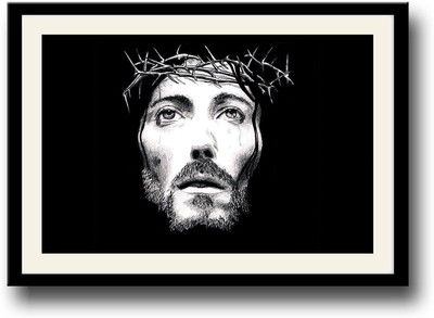 

Jesus Christ God Face Fine Art Print(10 inch X 14 inch, Framed)