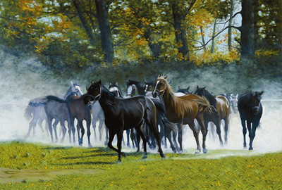 20% OFF on Rushing Horses(9 inch X 12 inch) 20% OFF on Rushing Horses(9 inch X 12 inch)