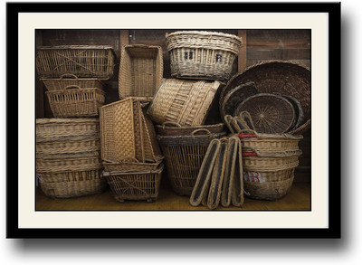

Bamboo baskets photography Fine Art Print(10 inch X 14 inch, Framed)