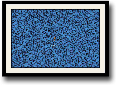 

Be Different motivational Fine Art Print(10 inch X 14 inch, Framed)
