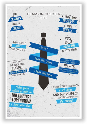 

Athah Poster I Don't Play The Odds I Play The Man Suits Quotes Typography Poster Paper Print Rolled Paper Print(18 inch X 12 inch, Rolled)