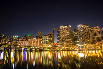 Oshi - Beautiful Darling Harbour Paper Print(12 inch X 18 inch, Stretched)