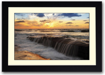 

Beautiful Waterfall Fine Art Print(14 inch X 20 inch, Framed)