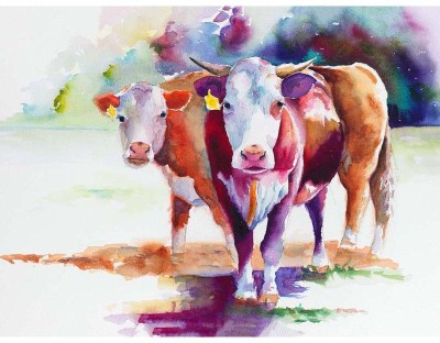 

Tallenge - Rainbow in a Cattle Farm - A3 Size Premium Quality Rolled Poster Paper Print(16.5 inch X 11.7 inch, Rolled)