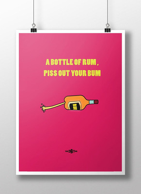 

A BOTTLE OF RUM POSTER Paper Print(18 inch X 12 inch)