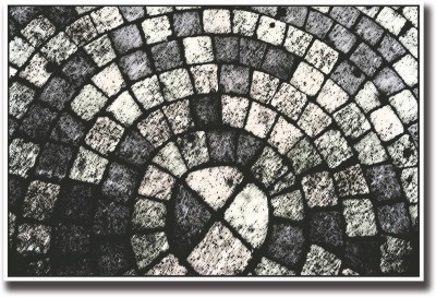 

Black & white tiles Fine Art Print(12 inch X 18 inch, Rolled)