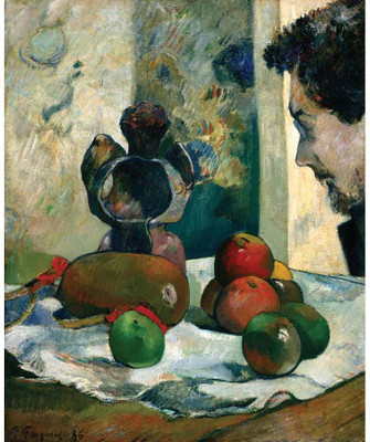 

Modern Masters Collection - Still Life with Profile of Laval by Paul Gauguin - Medium Size Ready To Frame Rolled Digital Art Print On Photographic Paper(24 inch X 18 inch, Rolled)