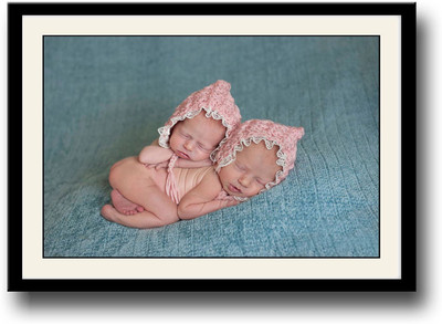 

Two super cute babies Fine Art Print(10 inch X 14 inch, Framed)