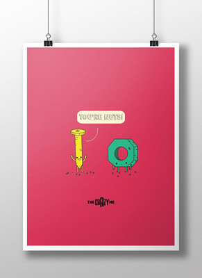 THE CRAZY ME YOUR NUTS POSTER Paper Print(18 inch X 12 inch)