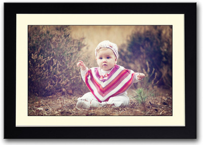 

Baby On Garden Fine Art Print(14 inch X 20 inch, Framed)