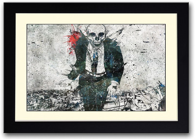 

Skeleton In Suit Artistic Fine Art Print(14 inch X 20 inch, Framed)