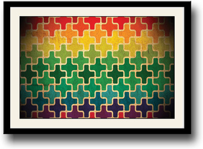 

Coloured puzzle Fine Art Print(10 inch X 14 inch, Framed)