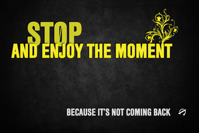 QUOTE STOP ENJOY 12X18 INCHES Fine Art Print(12 inch X 18 inch)