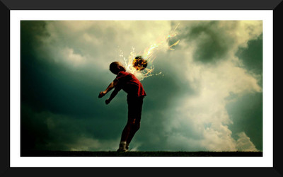 

Spirit Of Sports - The Young Footballer - A3 Size Framed Poster Paper Print(17 inch X 12 inch)