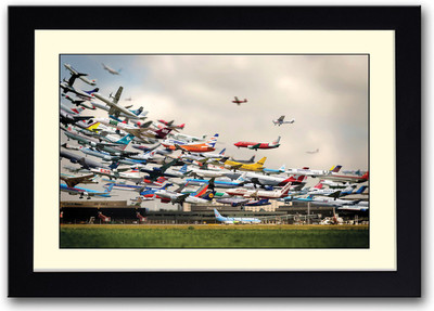 

Aeroplanes Fine Art Print(14 inch X 20 inch, Framed)