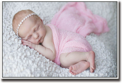 

Baby wrapped in pink image Fine Art Print(12 inch X 18 inch, Rolled)