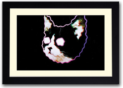 

Cool Abstract Cat Fine Art Print(14 inch X 20 inch, Framed)