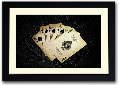

Vintage Cards Fine Art Print(14 inch X 20 inch, Framed)