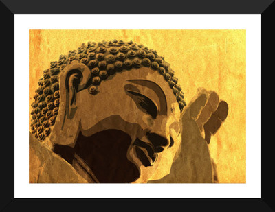 

Tallenge - Gautam Buddha With Green Background - Premium Quality A3 Size Framed Poster Paper Print(17 inch X 12 inch, Framed)
