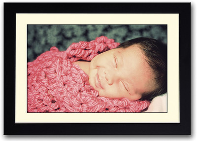 

Cute Baby In Red Image Fine Art Print(14 inch X 20 inch, Framed)
