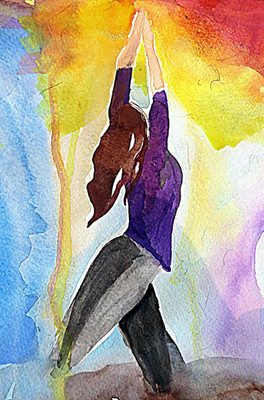 

Spirit Of Sports - Watercolor Painting - Yoga - A3 Size Unframed Poster Paper Print(16.5 inch X 11.6 inch)